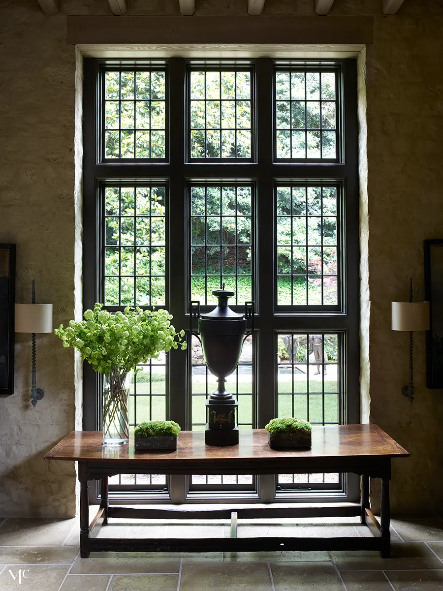 rustic window view